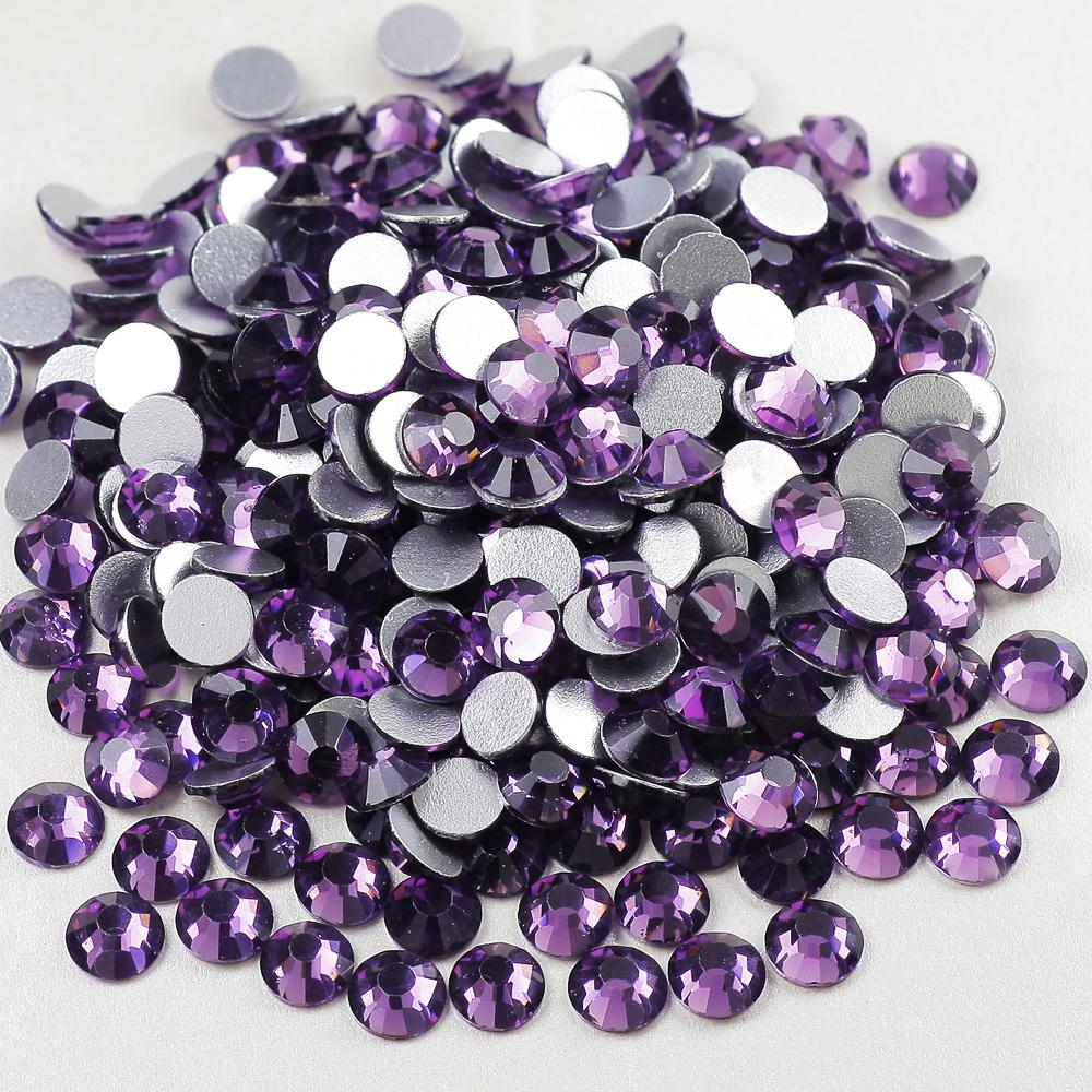 Crystal Ab Mixed Size Ss3-ss20 Bulk Package Non Hotfix Rhinestones Flat Back Rhinestones for Nail Art
