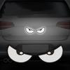 1 Pair Decorative Reflective Stickers Car Motorcycle Devil Eye Reflector Stickers Motorbike Scooter Decoration Accessory