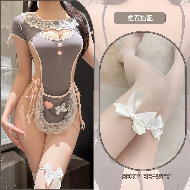 Sexy Sexy Inside Sweetheart Maid Open Gear Uniform Seduction One-piece Hot Cosplay Sexy'Fun Costumes Underwear