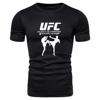 2025 UFC Yaz Erkek Bisiklet Yaka Kısa Kollu Tişört - Avrupa ve Amerikan Tarzı