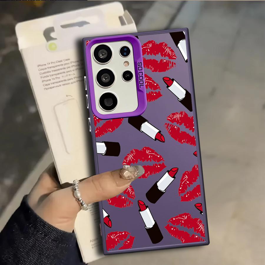 Case for Samsung Galaxy S25 S22 S21 S23 S20 Plus S25Edge S23 Ultra Note 20 Ultra S24 FE Phone Cover Fashion Pattern