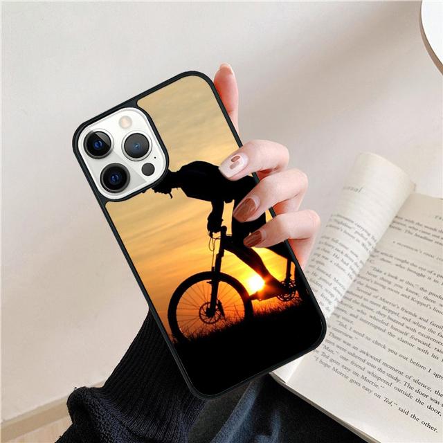 Sport Mountain Bike Cycling Art Phone Case Cover for iPhone 17 Air 16 15 14 13 11 12 Pro Max Plus Shell Coque