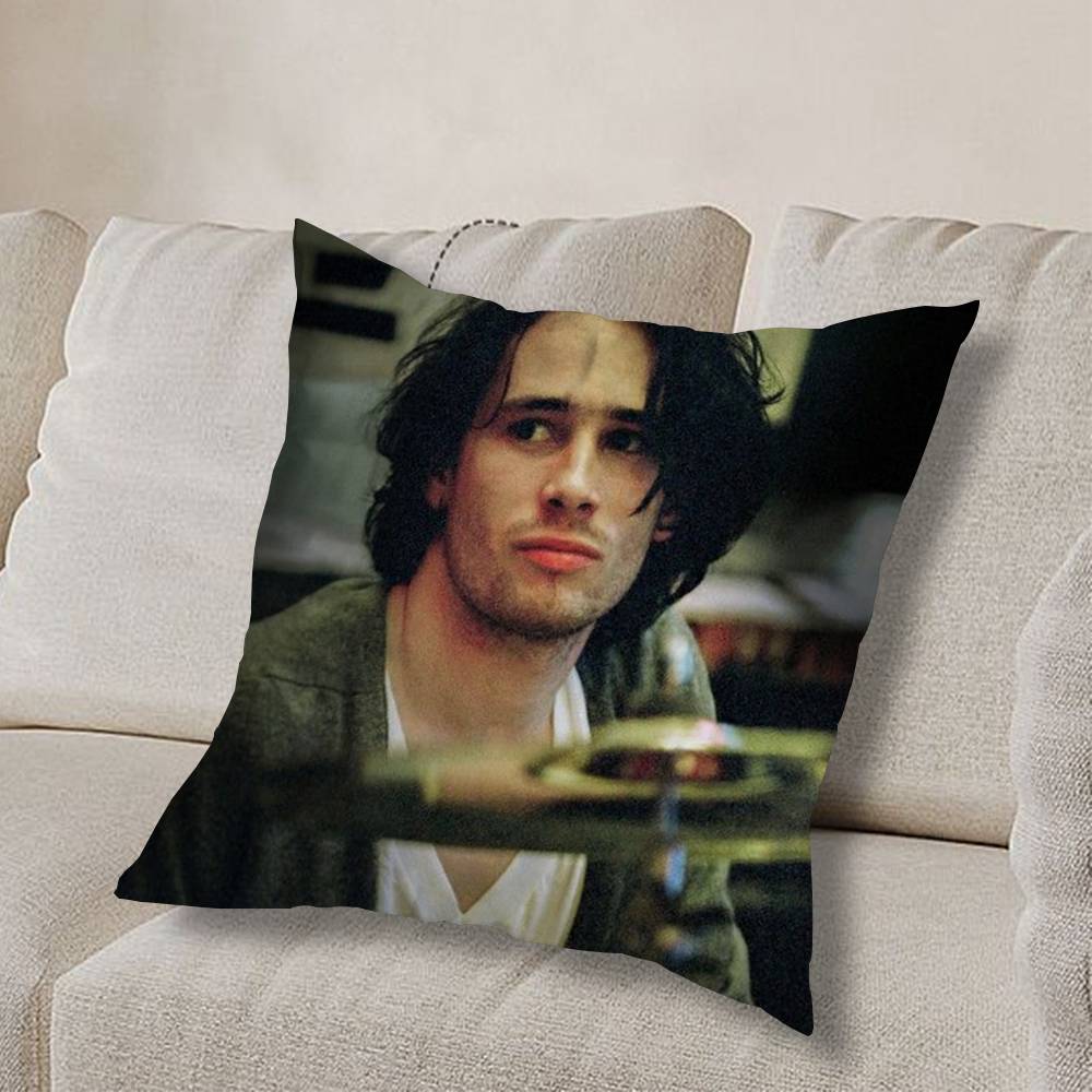 J-Jeff Buckley Grace COOL Pillow Case Anti-dustmite Pillowcase Invisible zipper silky short plush Sofa cushion cover