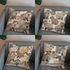 2D Capybara Pattern Decorative Digital Print Pillow Pattern Cushion Cover Suitable For Sofa Bedroom Car Pillow Cover