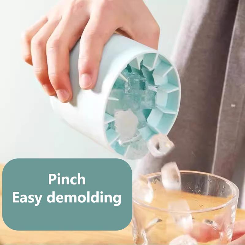 Summer Homemade DIY Refrigerator Freeze Ice Maker Silicone Ice Cube Mold Round Ice Bucket Creative Ice Cube Mold Kitchen Tools