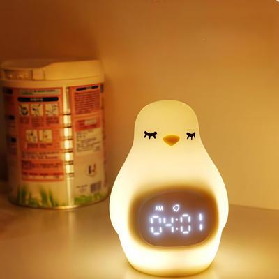 AUSTYLCO Night Light, Bedside Alarm Clock, Reading Light, Night Light, Nursing Light, Warm White, USB Charging, 1200mAh Large Capacity LED, Stepless D