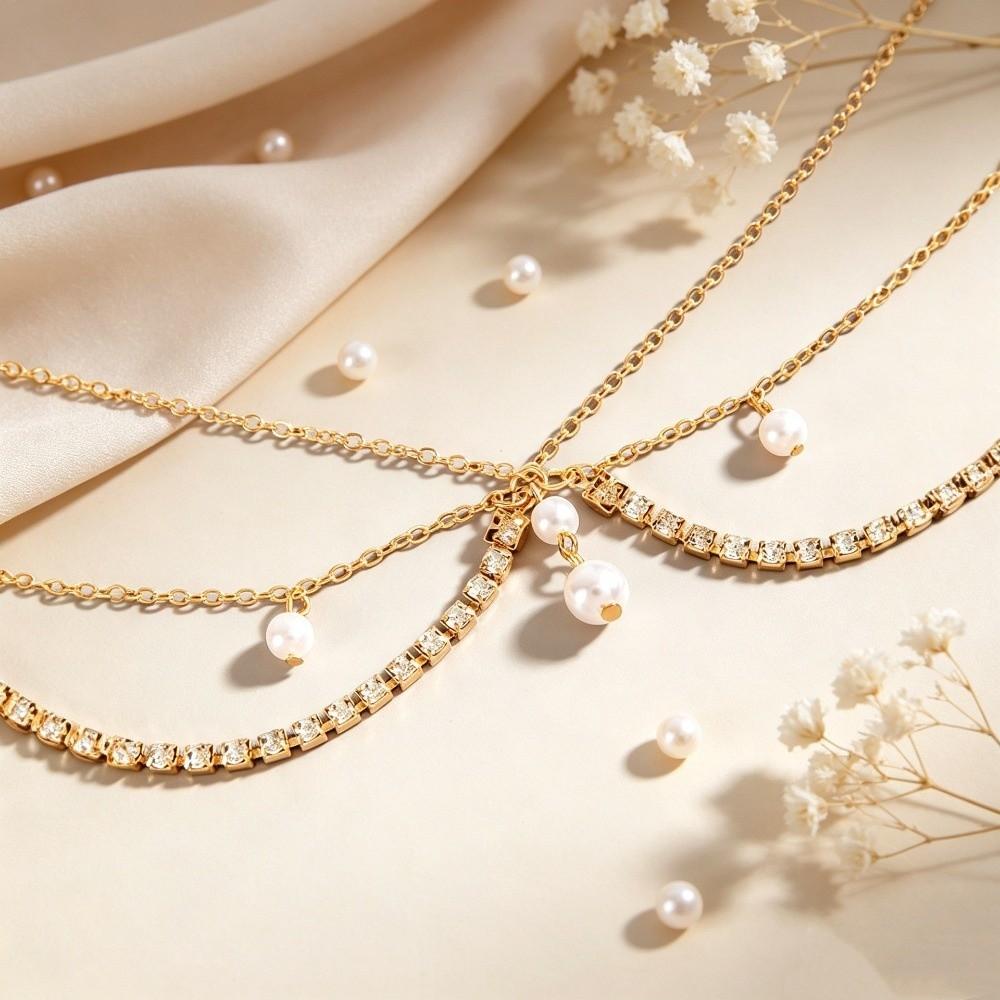 Long Tassels Luxury Forehead Headpiece Rhinestone Crystal Headband Ornament Women Girls