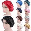 Frauen Satin Nacht Schlaf Caps Haar Motorhaube Hut Kopf Abdeckung Seide Turban Wrap Band