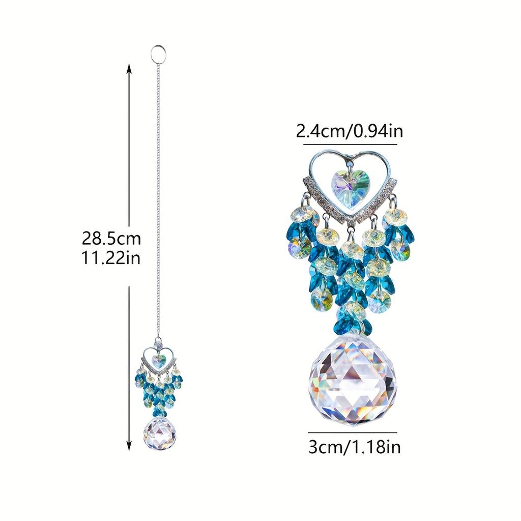 1pc Satellite Diamond Crystal Sun Catcher Prism Ball Pendant Car Hanging Home Decor Pendants