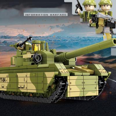 294 STÜCKE Militärarmeeausrüstung T-84 Panzer Bausteine Spielzeug Ziegel Modell Kinder Kindergeburtstag Pädagogisches Geschenk