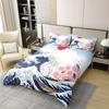 Japanese Landscape Duvet Cover Set For Teens Adults Queen Quilt Covers Lightweight Down 2 Pillowcases 1 Duvet Cover No Comforter