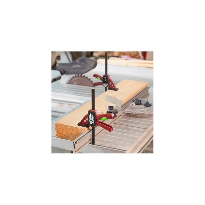 Serre-joint rapide - Piher - Quick-T-Track - Saillie 7 cm - Longueur 23 cm - 60 kg de puissance