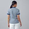 Golf Wear Ripple Jacquard Shirt UV Protection 52MAD207 Navy XL [Mizuno] Short-Sleeve [Women's] Sweat-wicking, Quick-drying, Women's