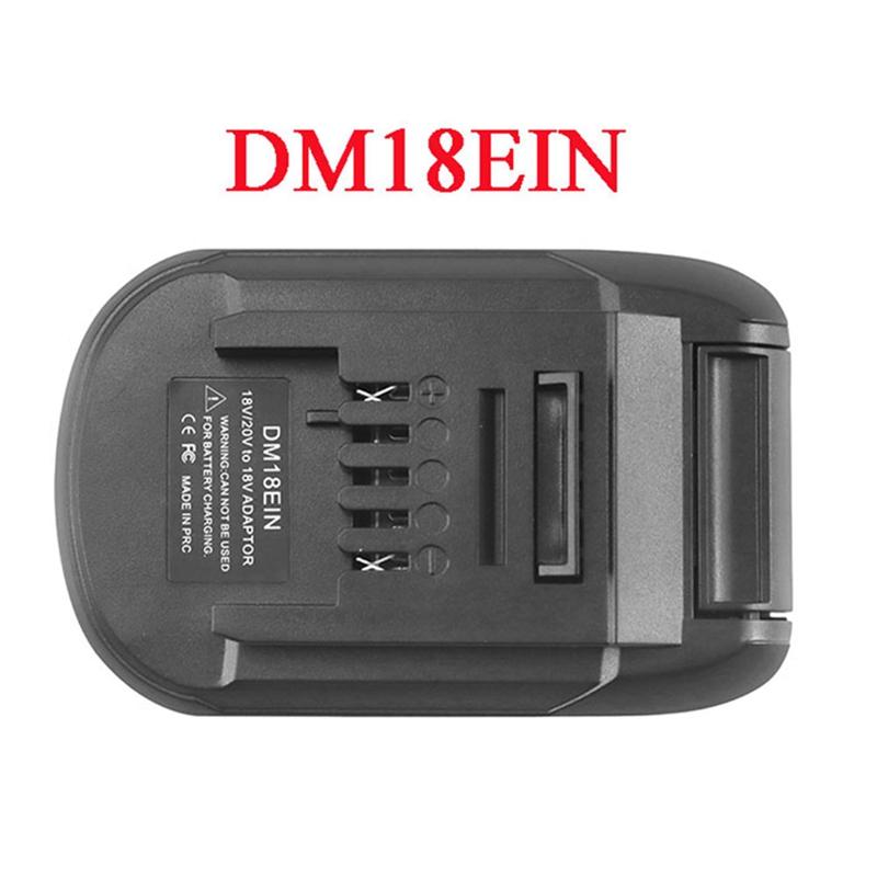 Battery Converter Adapter DM18EIN for DeWalt for EIN 18V 20V Li-Ion Battery To for Lithium Tool  To for EIN Power Tools