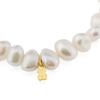 [TOUS] 18K Gold Sweet Dols White Baroque Pearl Bear Motif Bracelet 317091020