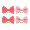 Puppy Dog Hair Bows with Rubber Bands Handmade Small Bowknot Dog Hair Accessories Pet Grooming Supplies