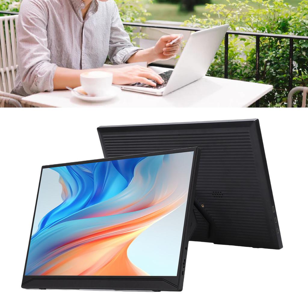 Laptop Screen Extender 15.6 Inch 1080P HD Type C Portable Laptop Display Extender with Stand for PC Tablet