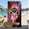 Sheffield United FC Personalized Printed Beach Towel Soccer Logo Support Custom Name Text Absorbent Towel For Sport Travel Special Gift