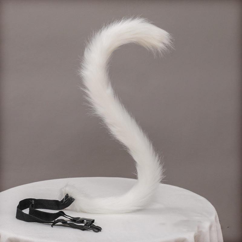 

Реалистичная повязка на голову в стиле Лолиты с плюшевыми кошачьими ушками, кошачий хвост, аксессуары для косплея, ручная работа, имитация ушей животных, головной убор на Хэллоуин, Kawaii