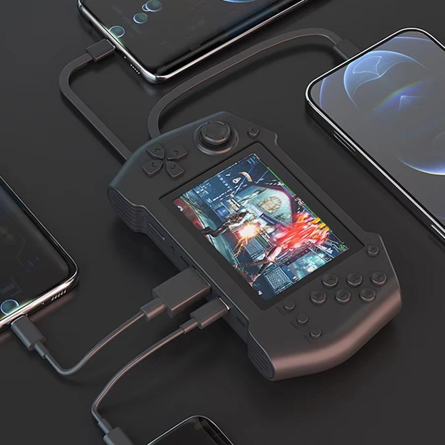 DY14 Arcade Game Machine, 3.5 Inch, Treasure Charging, Portable, Mobile Power Comes with Two-Wire Game Power Bank