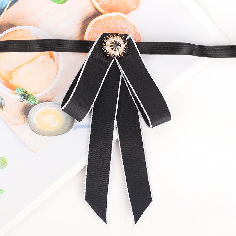 Star Cat Black Bow Tie Women s Brooch - Monochromatic, Individually Packaged (TS158)