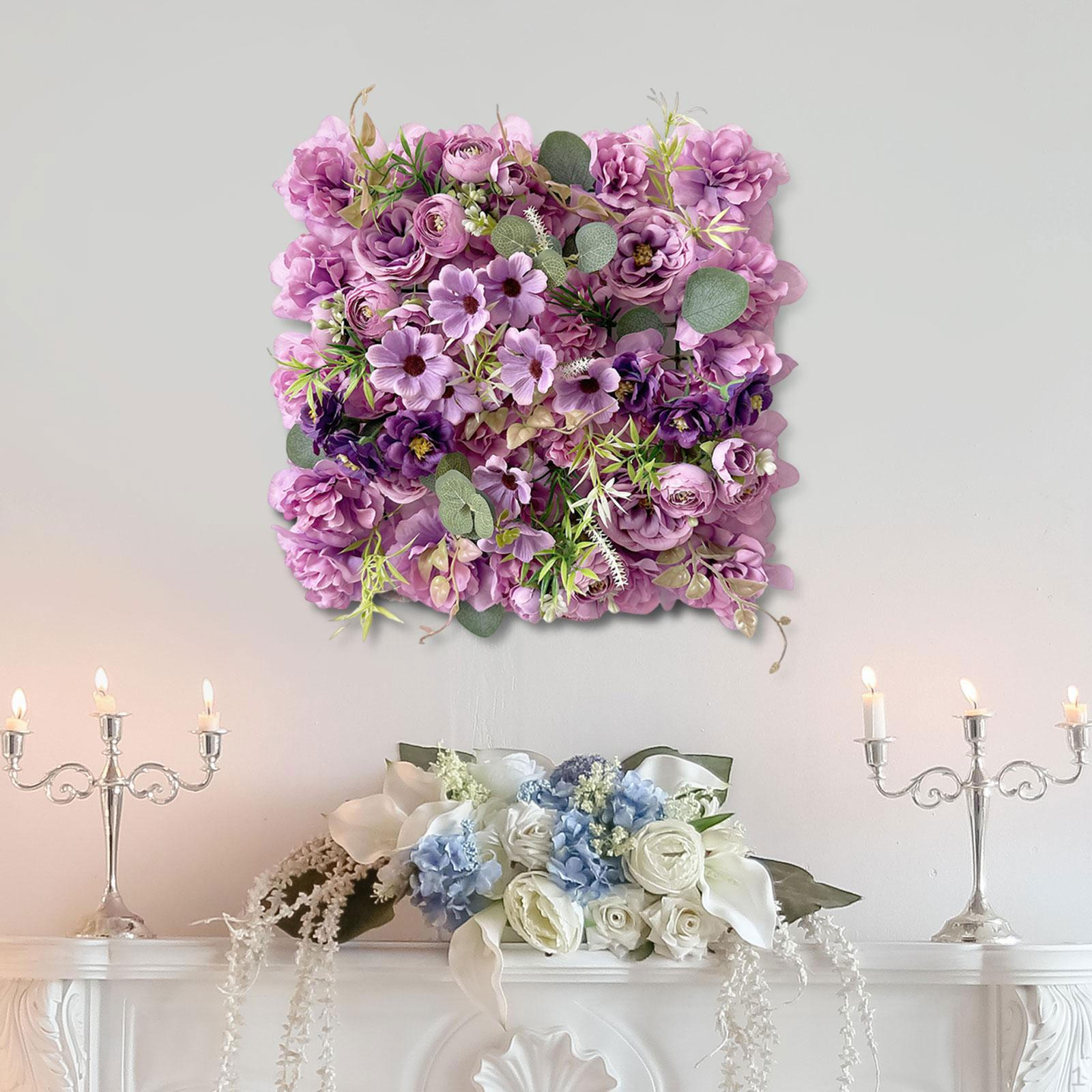 

Artificial Panel 3D Floral Decorative Wall Flower Backdrop for Party фиолетовый