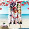 Tokyo Mew Mew Print Beach Towel, Large Soft Quick Dry Towel for Beach Camping Swimming