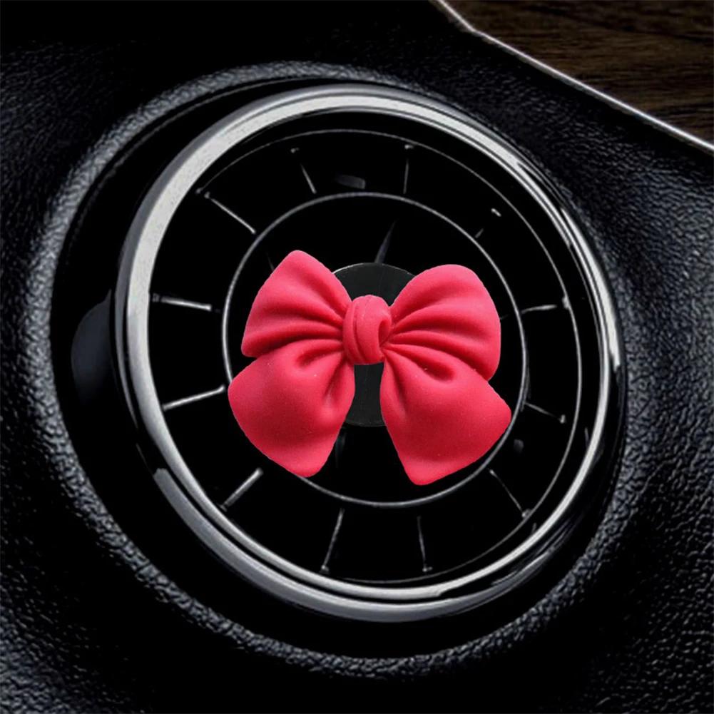 Cute Bow-knot Car Air Vent Freshener Perfume Clip Woman Car Art Air Conditioning Clip Car Interior Decoration Accessories