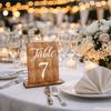 Double-Sided Wooden Table Markers Numbers 1-20 Table Number Signs  Dining Table