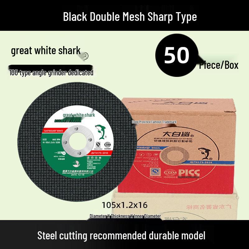 Great White Shark 100mm Stainless Steel Angle Grinder Cutting & Grinding Blade - Sharp & Durable