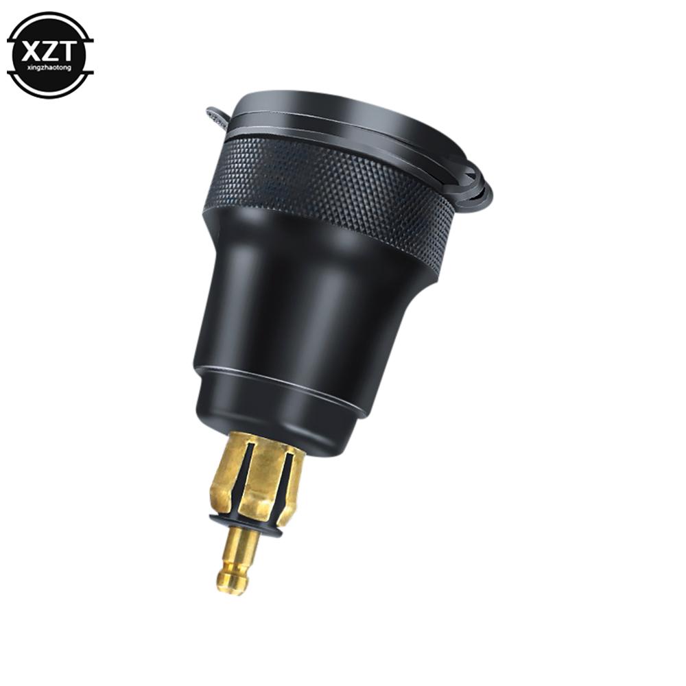 Nabíječka do auta Duální USB Rychlá nabíječka 12-24V QC3.0 nabíjecí adaptér z hliníkové slitiny pro