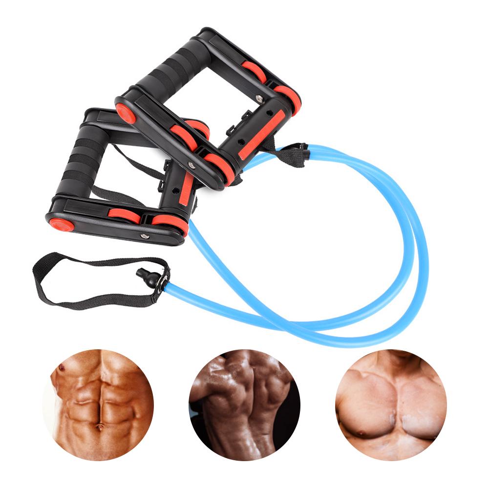 Domestic Multifunction Roller Workout Abdominal Exerciser Push Up Integrated Muscle Mute Antiskid With Pull Strap