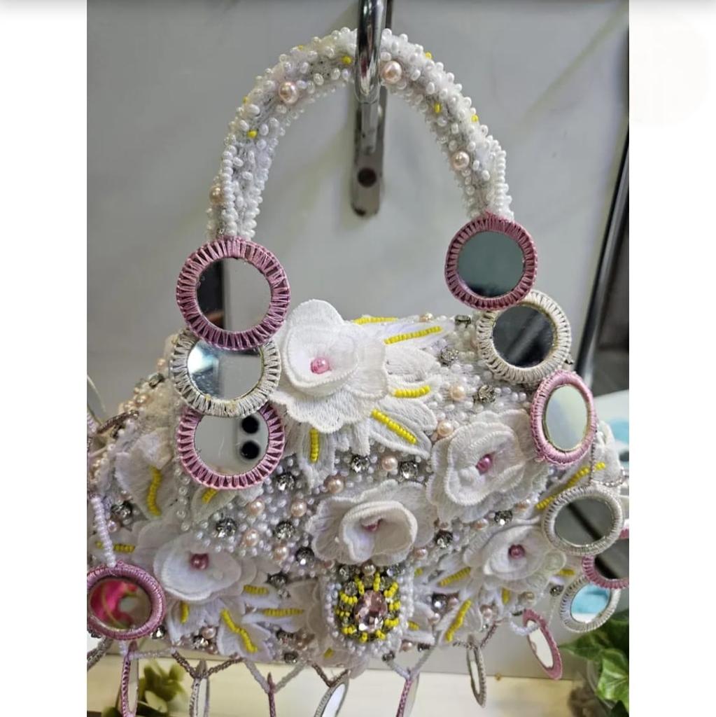 Bride Purse & Handbag – Designer Partywear Ladies Purse – Wedding Clutch - Luxury Bridal Gift - Bridesmaid Bag - Gift for Her