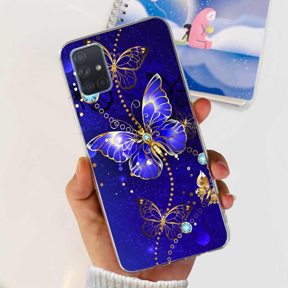 Custodia per Samsung Galaxy A31 A41 A51 A71 Custodia Dipinta Moda Carina Custodia Morbida in TPU per Samsung A31 A41 Galaxy A51 A71 Bumper