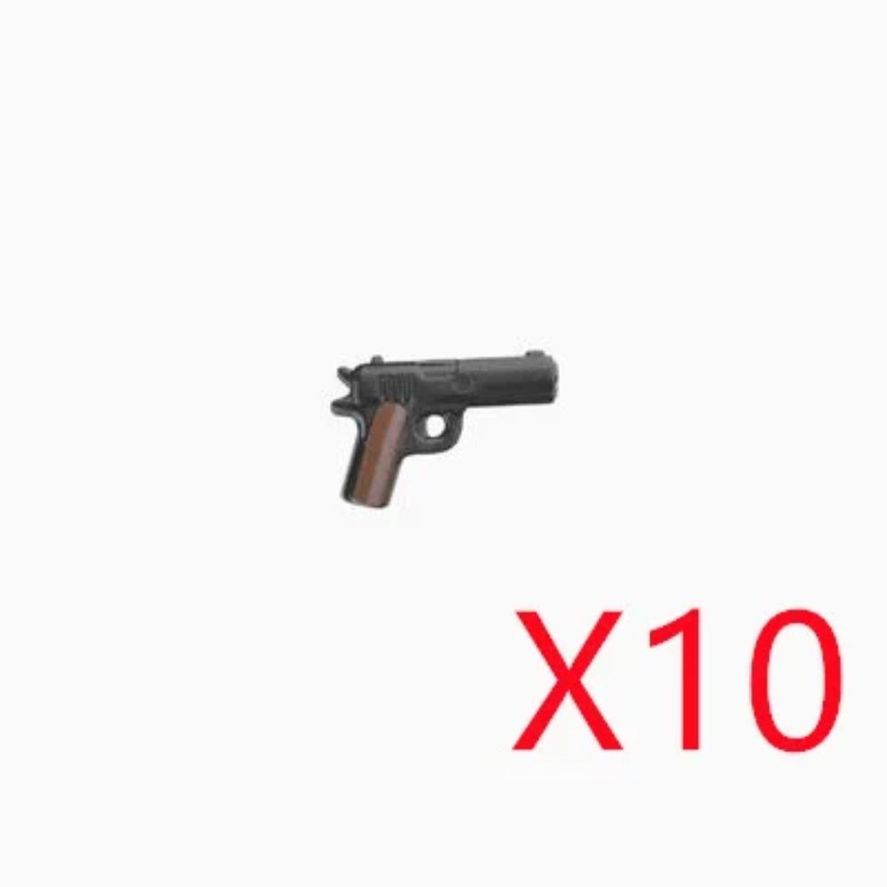 WWI WWII Building Blocks Soldiers Military Accessories Bomb Two-color Gun Mini Brick Weapons Gift Toy AKM Helmet RPG Grenad X026