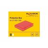 Étui De Protection - DELOCK - 2.5" - Rouge - Ouverture SATA - Transport HDD/SSD