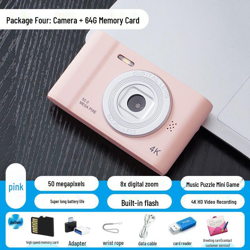 5000W Pixel HD Portable Digital Student Camera with CCD