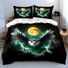 Mystical Owl with Full Moon Bedding Duvet Cover Set  (1*Duvet Cover 2*Pillowcases, without duvet insert)