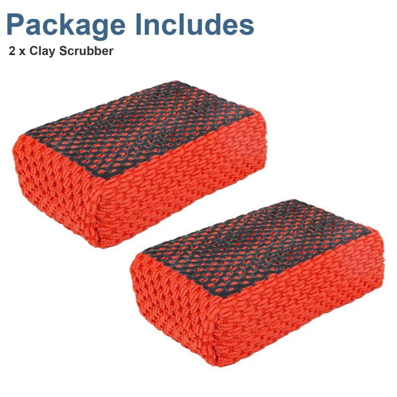 1/2Pcs Car Clay Bar Sponge Microfiber Auto Paint Sludge Mud Cleaner Detailing Tool