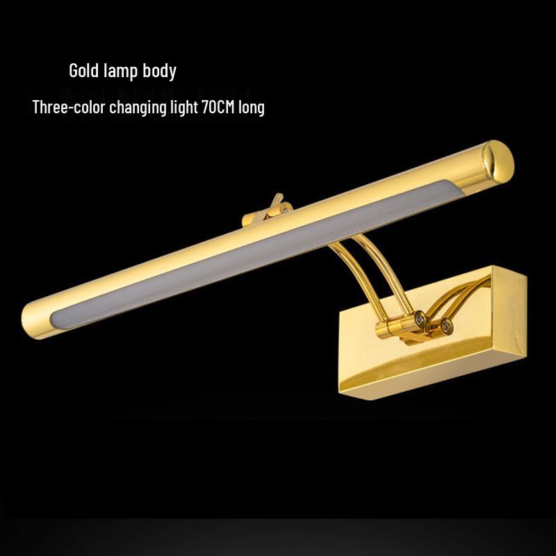 Minimalist LED Anti-fog Vanity Light for Bathroom & Makeup Mirror, Drill-free Installation