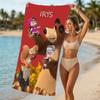 Customizable personalized beach towels Masha and the Bear themed designs.Suitable for the beach, yoga, sports;ideal as beach accessories