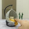 Scene Model Dollhouse Hanging Basket Chair White Dollhouse Accessories  Doll House Accessories