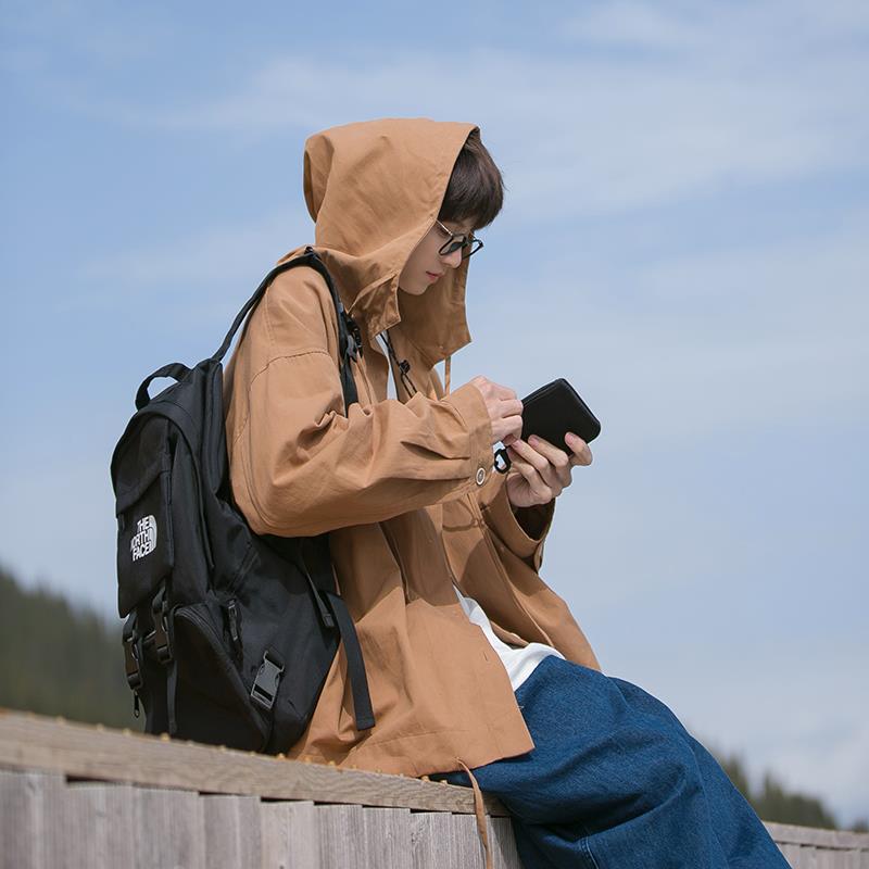 Fashion Hooded Jacket, Men's Long Sleeved Single Breasted Hiphop Coat