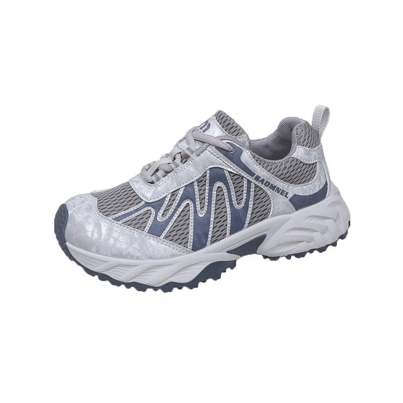 

Dad shoes women s platform mesh casual 2025 autumn new outdoor hiking shoes hiking versatile color matching sports shoes 40 синий