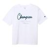 Champion Basic Short Sleeve Cotton USA RelaxFit Graphic Logo Crew Women's T-Shirt, White, 100% Print, Neck, CW-B327