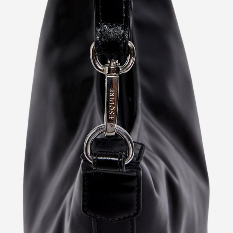 By ESquire Women S Vera Hobo Shoulder Bag Black