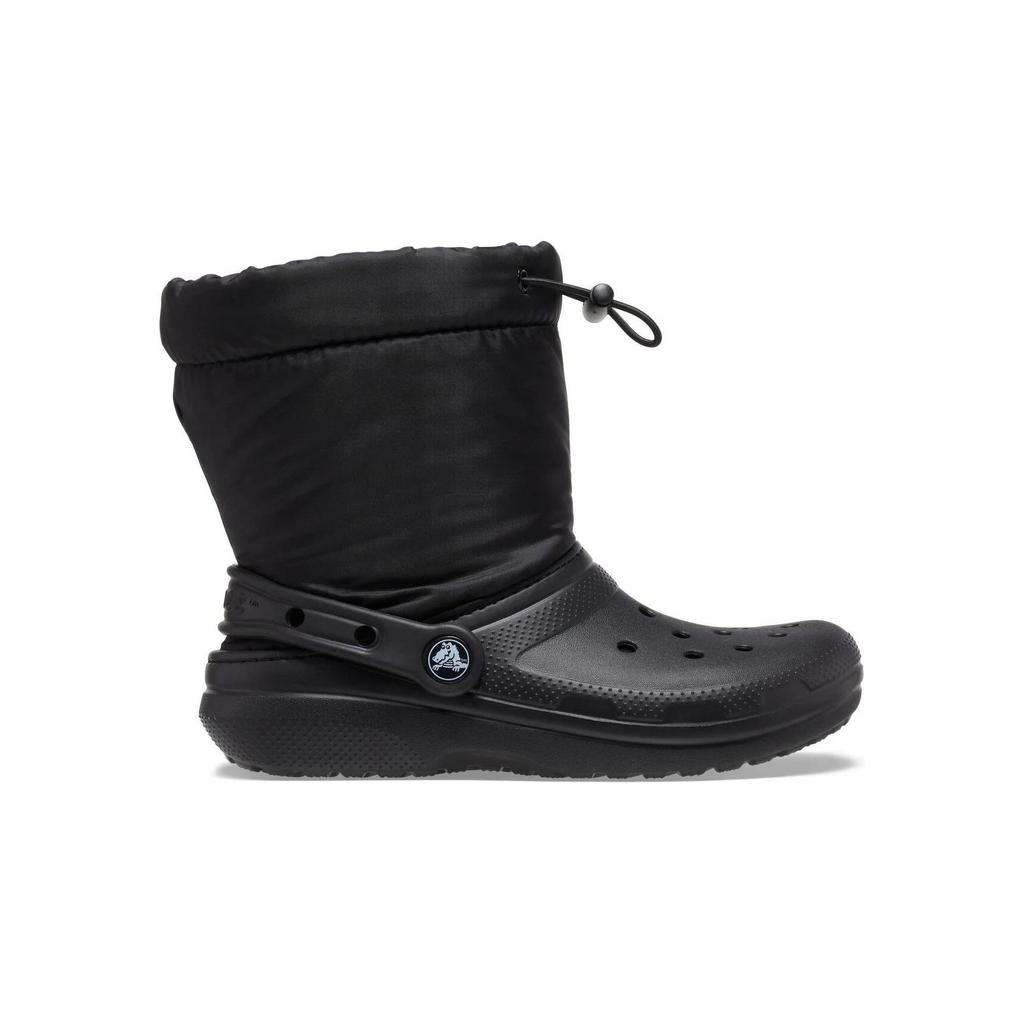 Crocs Classic Lined Comfortable Versatile Shock Absorbing Durable Low-Cut Boots Kids Boots Black 207940-001