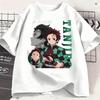 Unisexs Tshirts Kamado Tanjiro Funny 100 Cotton Tees Short Sleeve Demon Slayered T Shirts Crew Neck Tops Adult