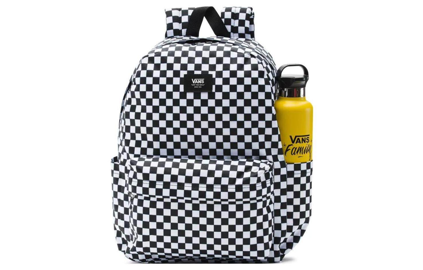 Vans Old Skool Polyester Backpack Regular Unisex Black & White VN0A5KI1Y281