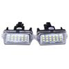 2pcs 12V 18LED 6000k Car LED Bulb License Plate Light Parking Lamp Car External Lights for Toyota Camry Yaris License Light Lamp